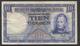 Netherlands 10 Gulden 7-5-1945 - 35.1b , No 2 AK 088991,  - See The 2 Scans For Condition.(Originalscan ) - 10 Gulden