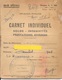 CARNET INDIVIDUEL  SOLDE INDEMNITES... - TIMBRES FM-   424eme C.R.D.LE COMMANDANT -  1956 -  126E RI LA BRACONNE 16 - Documents