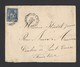 Sage N°90 Sur Enveloppe TAD Ambulant De Salins D' Hyères A La Pauline 30/12/1888 Vers Pont-Croix Finistère - 1877-1920: Semi Modern Period
