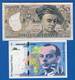 France  2  Billets - 50 F 1976-1992 ''Quentin De La Tour''