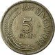 Monnaie, Singapour, 5 Cents, 1967, Singapore Mint, TTB, Copper-nickel, KM:2 - Singapore