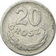 Monnaie, Pologne, 20 Groszy, 1949, TTB, Aluminium, KM:43a - Pologne