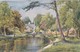 Postcard Bourton On The Water Artwork By Sylvester Stannard [ Salmon ] My Ref  B13227 - Other & Unclassified