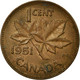 Monnaie, Canada, George VI, Cent, 1951, Royal Canadian Mint, Ottawa, TTB - Canada