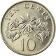Monnaie, Singapour, 10 Cents, 2007, Singapore Mint, TTB, Copper-nickel, KM:100 - Singapour