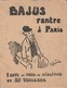 Rare Petit Livret Dessin De Raoul Guérin Bajus Rentre à Paris Tract Propagande Vichy Anti Anglais 14 Pages - 1939-45