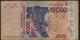 W.A.S. IVORY COST  P118Ak 10.000 FRANCS (20)11 2011  Sign.38 VAS-KONE DUSTY NO P.h. ! FINE - West African States