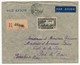 SENEGAL - Belle Enveloppe Affr. 8FR Poste Aérienne Seul - Recommandée - Dakar-principal Sénégal 1938 - Storia Postale