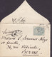 France PARIS 1905 'Petite' Cover Lettre BERNE (Arr. Cds.) Suissse Switzerland 5c. Blanc Timbre - 1900-29 Blanc