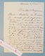 L.A.S Félix-Joseph BARRIAS Peintre Illustrateur à William BOUGUEREAU AMIENS Hôtel De France Angleterre Lettre Autographe - Autres & Non Classés