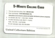 3513 " 5 MINUTE CALLING CARD-UNITED COLLECTORS EDITION-1997" ORIGINALE - Sammlungen