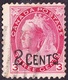 CANADA 1899 QV 2c On 3c Carmine SG171 FU - Used Stamps