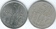 Ethiopia - 50 Santeem - 1969 - KM47.1 - ፲፱፻፷፱ (non-magnetic) & 2000 - KM47.3 - ፪ሺህ (magnetic) - Ethiopia