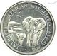 SOMALIA 100 SHILLINGS ELEPHANT ANIMAL FRONT EMBLEM BACK 2015 UNC AG SILVER KM? READ DESCRIPTION CAREFULLY!! - Somalia