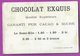 Chromo Image CHOCOLAT EXQUIS -  Roi Reine France - Louis XIV 1638 1715 Château De Versailles - Other & Unclassified