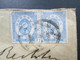 Japan 1893 Brief Mit Five Sen MeF / Waagerechtes Paar! Tokio Japan Nach Stade Bei Hamburg Via Amerika. - Storia Postale