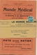 PREO GANDON N°101 8f Sur BANDE DE LA REVUE " LE MONDE MEDICAL " Datée De Mai-Juin 1951 - Pour TANANARIVE MADAGASCAR ! - - 1893-1947