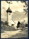 K1051- Postal Used Post Card. Post From Helvetia Switzerland To USA. Das Kirchlein Von Fidaz. Church. - Other & Unclassified
