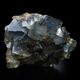 Fluorite Bleue Avec Fantôme Mauve, Cave-in-Rock, Illinois, USA. 102 G., 5,5 X 4 X 3 Cm. - Mineralien