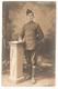 Carte Photo Militaria Originale D'un Soldat Américain Pendant La Guerre 14 -18 - Uniforme - Guerre 1914-18