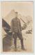 Carte Photo Militaria Originale Soldat Américain (Sgt Horace O SMITH Originaire Du Tennessee ) Campement , Uniforme - Guerre 1914-18