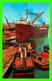 DULUTH, MN - HARBOR ACTIVITY IN THE DULUTH, SUPERIOR HARBOR - ANIMATED WITH SHIPS - GALLAGHER'S STUDIO - - Duluth