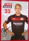 Bayer04   Lukas Boeder Signed Card - Autógrafos