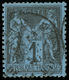 Bleu De Prusse. No 84, Belle Nuance Et Très Bon Centrage, Une Dent à Peine Courte Mais Très Frais Et TB. - R - 1876-1878 Sage (Type I)