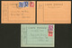 Lettre. Cartes Postales. 1942, 3 CP Camp D'internement De Choisel/Châteaubriant, Afft 1,20f, De Janv 42. - TB - Non Classés