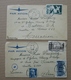 Delcampe - FRANCE Lot 46 Lettres 1917-1967 Vers Niger Brésil Cuba Martinique Pérou Chili Guatemala Argentine Mexique Belgique Etc - Autres & Non Classés