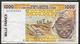 IVORY COAST  W.A.S. P111Aa 1000 FRANCS (19)91 1991 FIRST DATE VF CLEAN FOLDS NO P.h. - Côte D'Ivoire