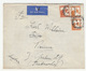 Palestine Air Mail Letter Cover Travelled 1937 Jerusalem To Wien B190510 - Palestine