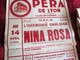 AFFICHE OPÉRA DE LYON-GALA HARMONIE GAULOISE- CONCERT-THÉÂTRE CHÂTELET OPÉRETTE NINA ROSA-DIVERTISSEMENT CHORÉGRAPHIQUE - Affiches