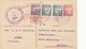 PORTUGAL 1934 - 25 P Ganzsache + 3 Fach Zusatzfrankierung Auf Firmenpostkarte Gel.n.Hamburg - Briefe U. Dokumente