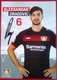 Bayer 04 Aleksandar Dragovic Signed Card - Autógrafos