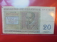 BELGIQUE 20 FRANCS 1956 CIRCULER - 20 Francos