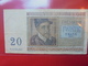 BELGIQUE 20 FRANCS 1956 CIRCULER - 20 Francs