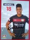 Bayer 04 Wendell  Signed Card - Handtekening