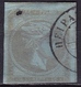 GREECE 1872-76  Large Hermes Meshed Paper Issue 40 L Grey Bistre Vl. 56 F (faulty) - Gebruikt