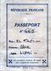 Passeport Français -  établi Au Caire En 1952 - Nonbreux Visas - Non Classificati