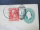 USA 1890 GA Umschlag Mit Zusatzfrankatur Nr. 55 Rechts Ungezähnt!! Galveston Texas - HH über New York Mit Ak Stempel K1 - Storia Postale