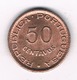 50 CENTAVOS 1952 GUINEA-BISSAU /4030/ - Guinea Bissau