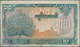 Burma / Myanmar / Birma: Japanese Puppet Bank Of Burma 10 Kyats ND(1944), P.20a, Highly Rare Banknot - Myanmar