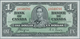 Canada: 1 Dollar 1937 P. 58e, Light Creases At Right Border, No Holes Or Tears, Condition: XF+ To AU - Kanada