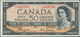 Canada: 50 Dollars 1954 "Devil's Face Hair Style" Issue With Signature Coyne & Towers, P.71a, Highly - Canada