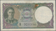 Ceylon: Set Of 2 Notes 1 Rupee 1949 P. 34, Both With Light Folds In Paper, One With One Rusty Pinhol - Sri Lanka