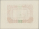 China: Large Size Intaglio Printed Reverse Proof Of An Chinese Advertising Note With Inverted Serial - China