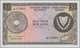 Delcampe - Cyprus / Zypern: Lot With 5 Banknotes 250 Mil 1976, 1 Pound 1974, 50 Cent 1983, 5 Pounds 1990 And 1 - Zypern