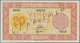 Djibouti / Dschibuti: Banque De L'Indochine - Djibouti 20 Francs ND(1945) SPECIMEN, P.15s With Teo T - Dschibuti