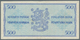 Finland / Finnland: Pair With 100 Markkaa 1955 P.91 In VF- With Rusty Spots And 500 Markkaa 1956 P.9 - Finlandia